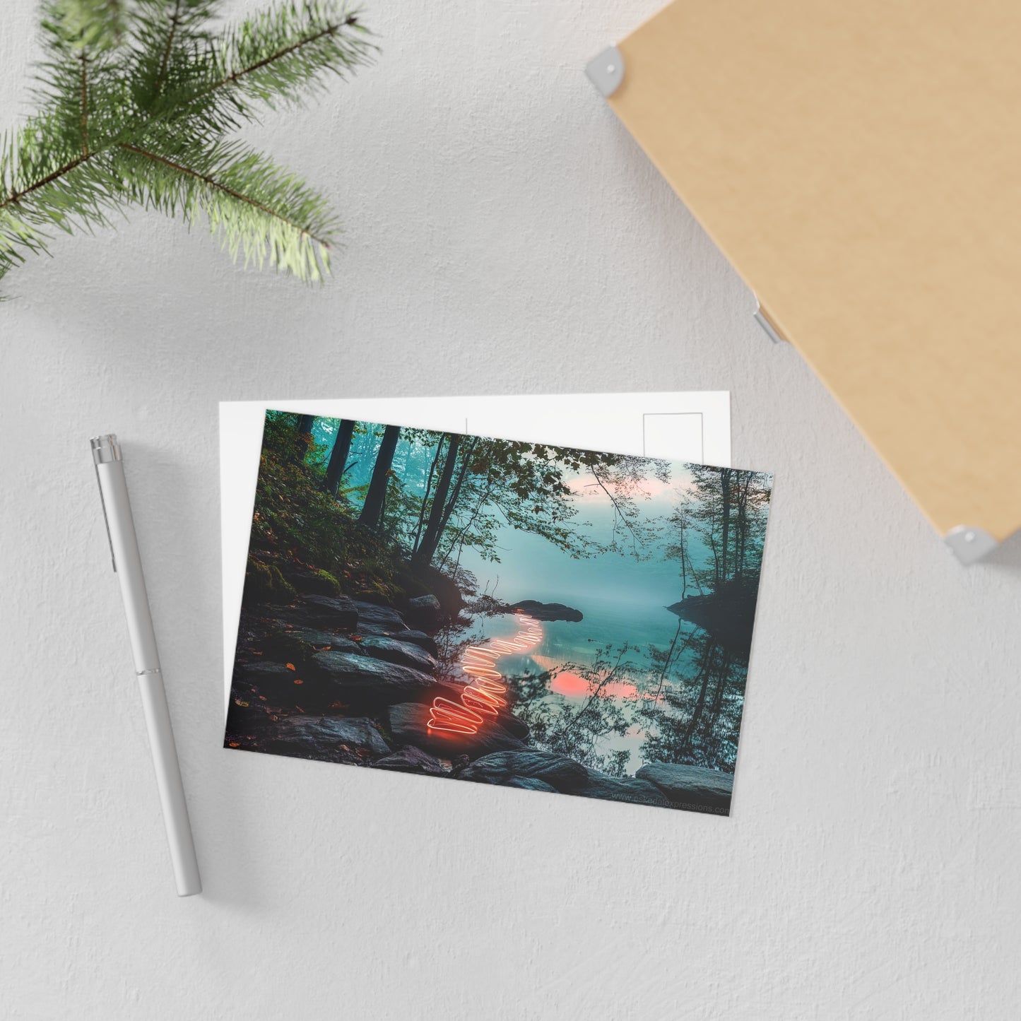 Fine Art Postcard | North Country Nature Surreal Art | Alltrails Path