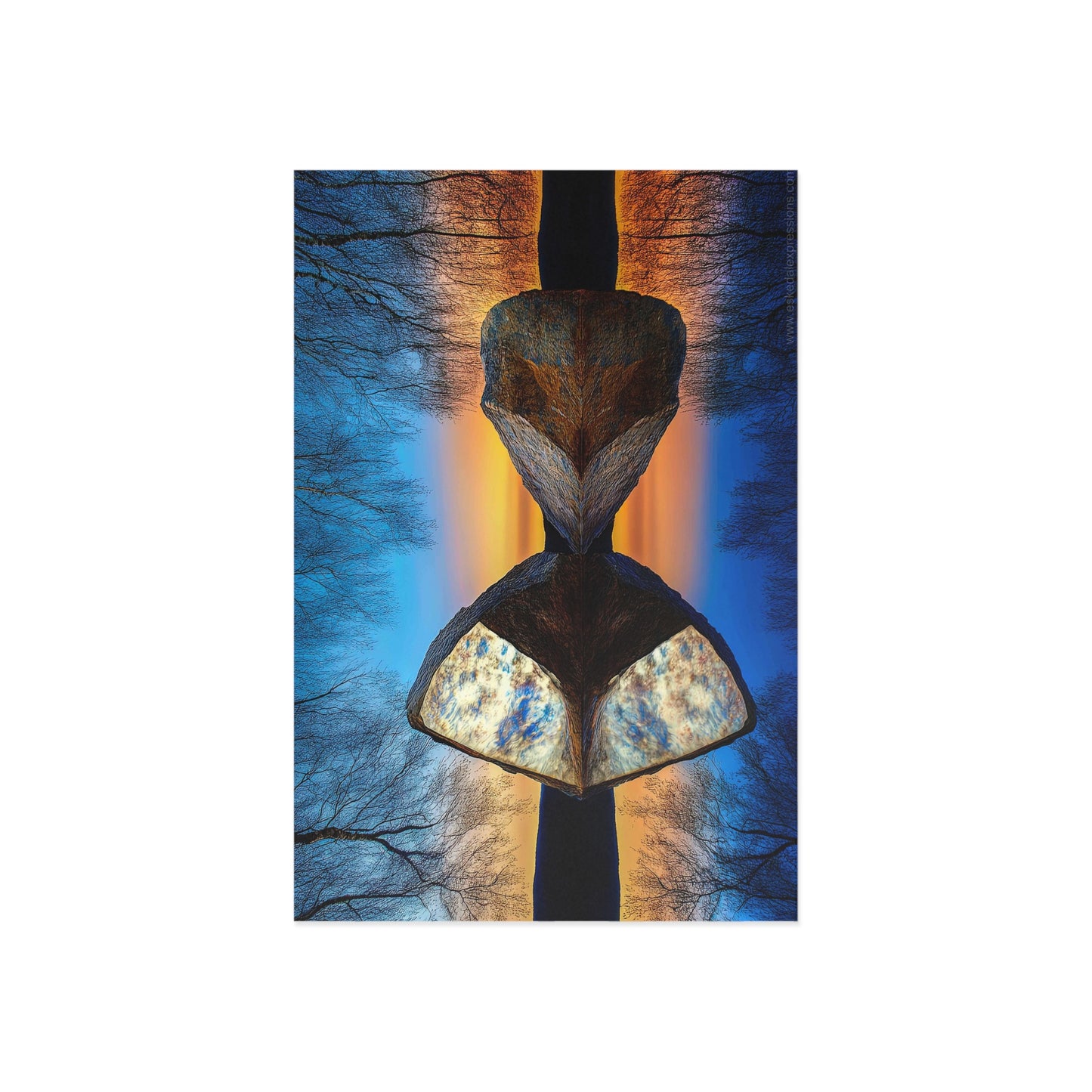 Fine Art Postcard | North Country Nature Surreal Art | The Still of November