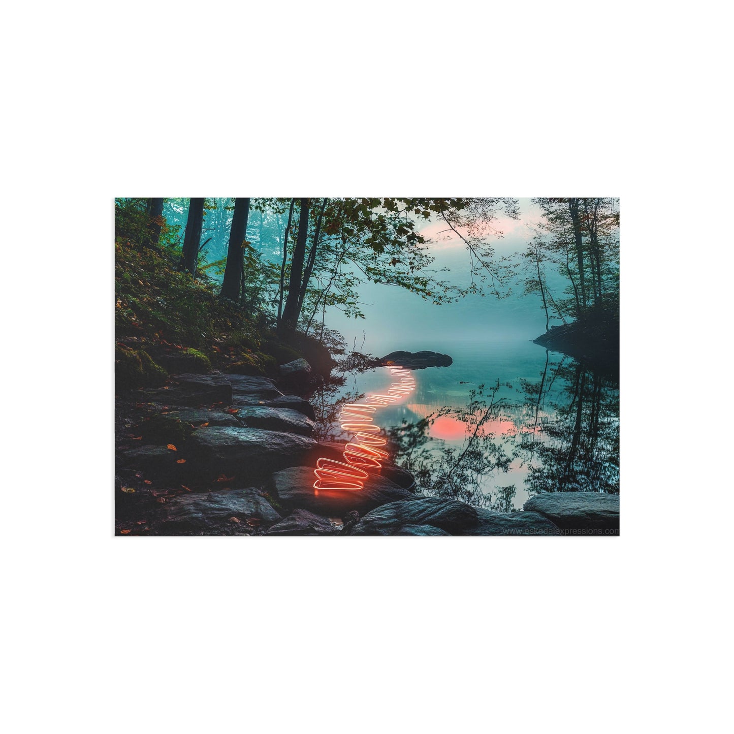 Fine Art Postcard | North Country Nature Surreal Art | Alltrails Path