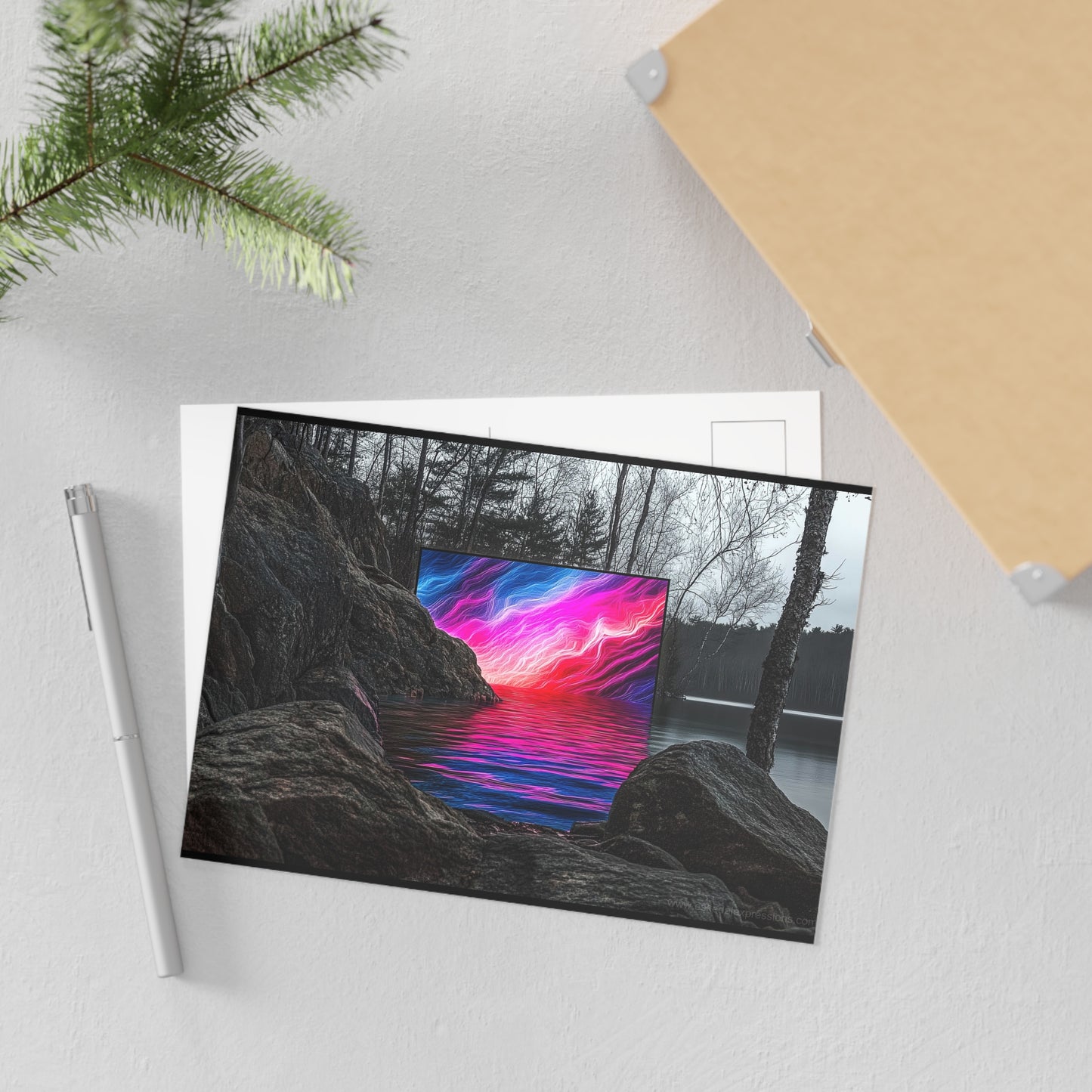 Fine Art Postcard | North Country Nature Surreal Art | Wild Side