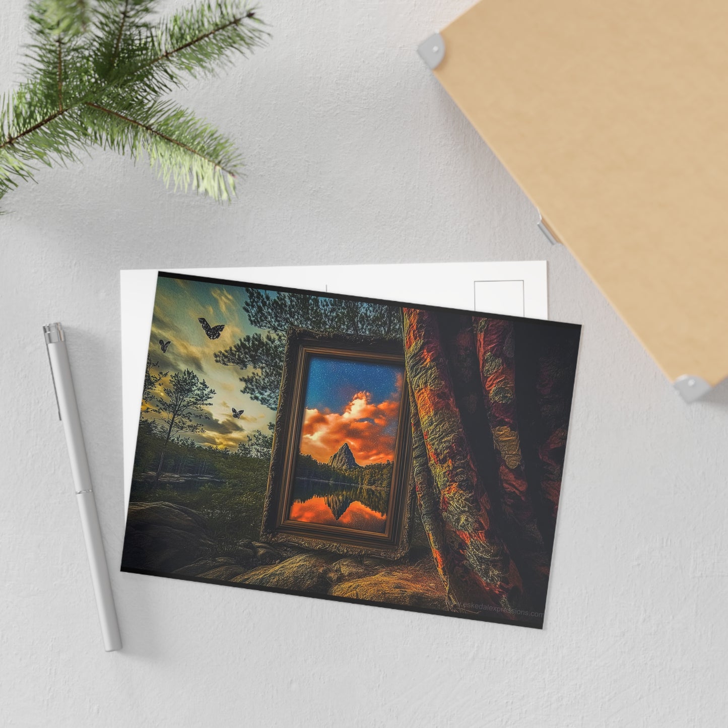 Fine Art Postcard | North Country Nature Surreal Art | Framed Nature II