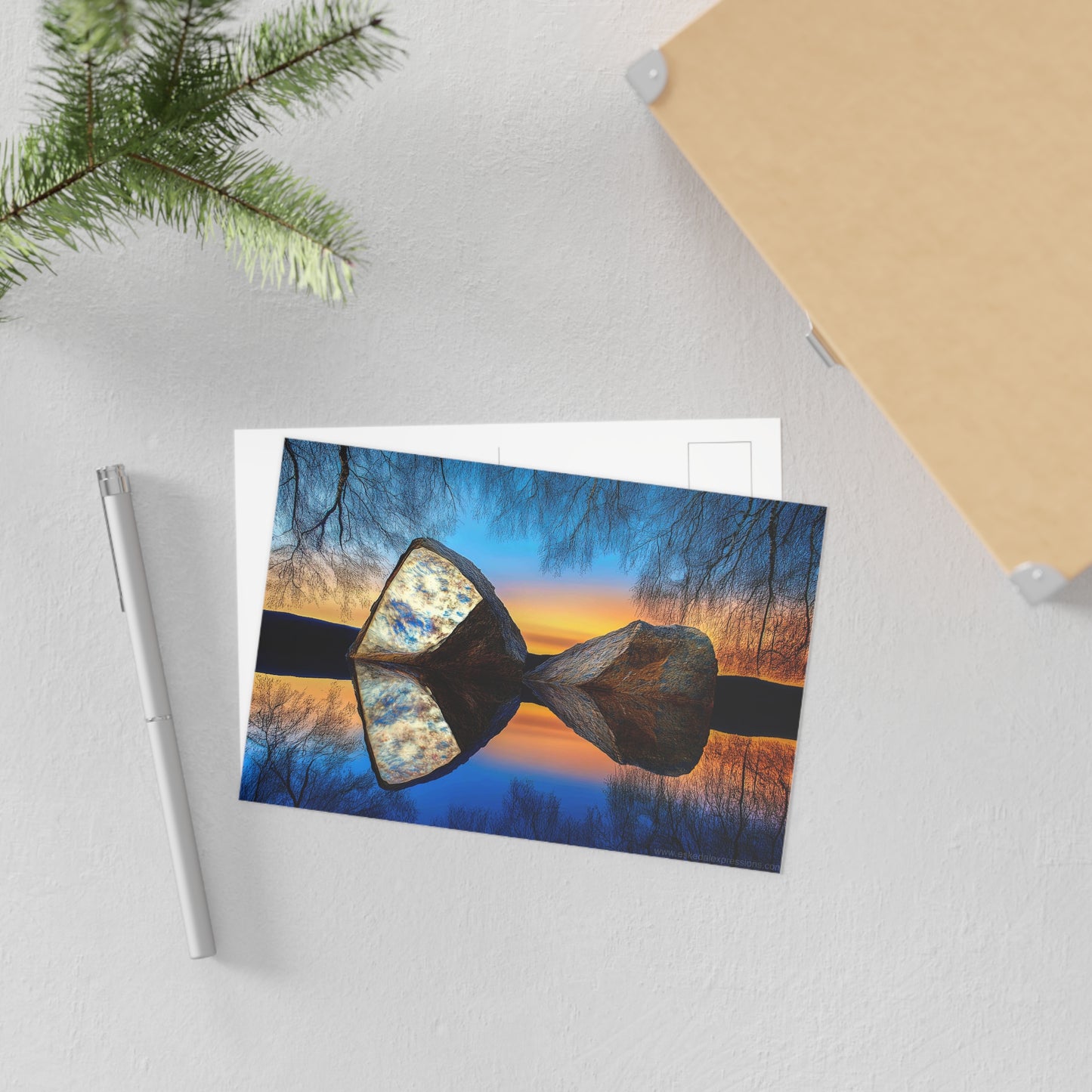 Fine Art Postcard | North Country Nature Surreal Art | The Still of November