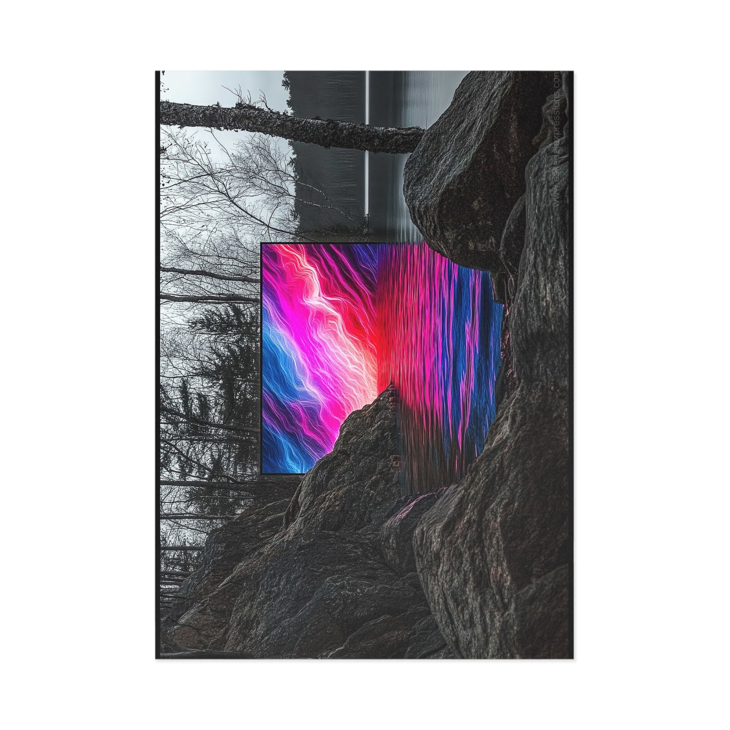 Fine Art Postcard | North Country Nature Surreal Art | Wild Side