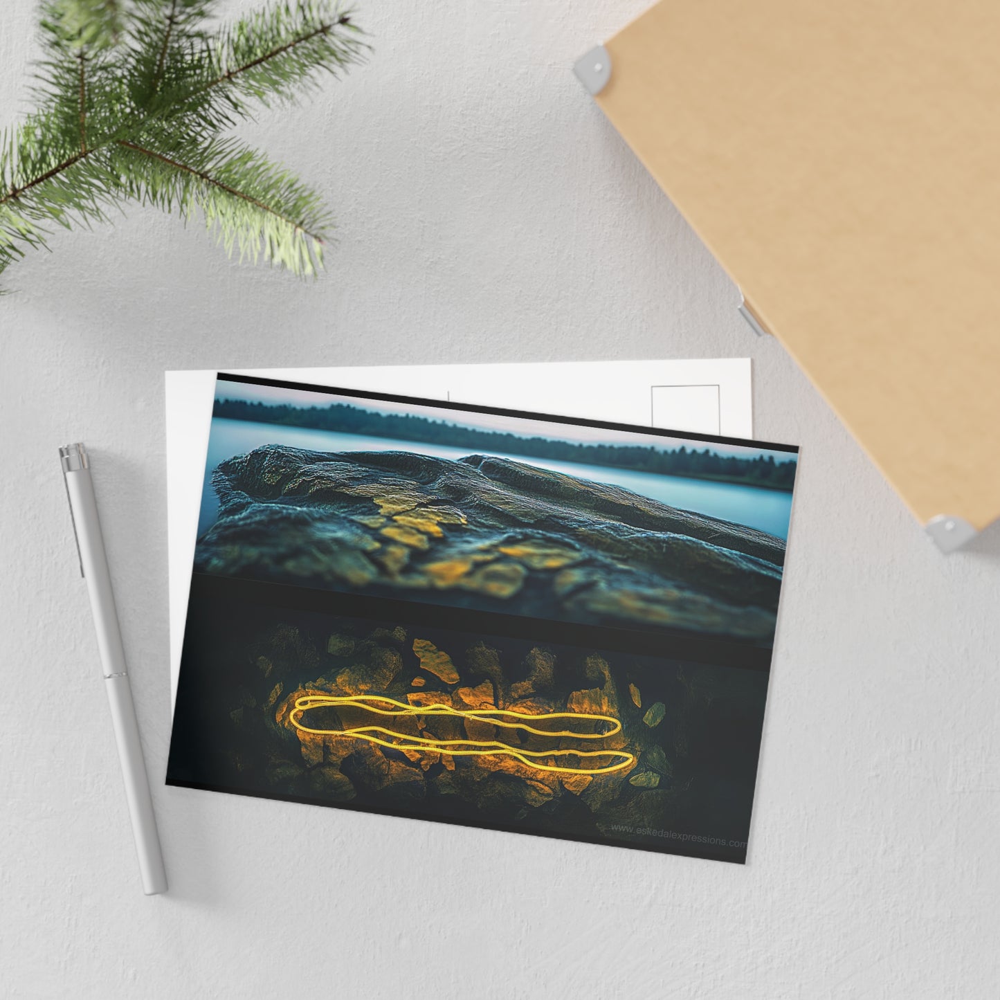 Fine Art Postcard | North Country Nature Surreal Art | Mineral Springs