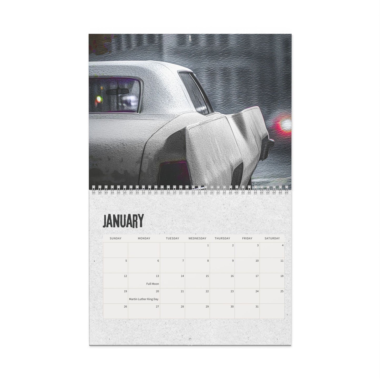 2025 Wall Calendar: Car Art