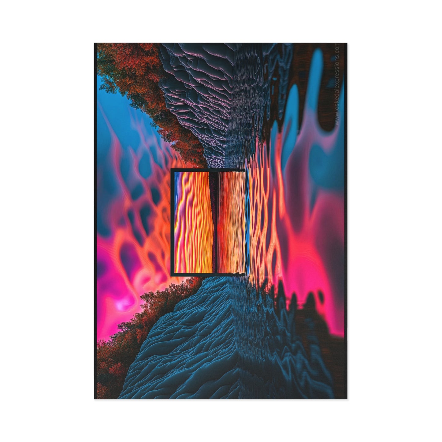 Fine Art Postcard | North Country Nature Surreal Art | Sunrise Bay
