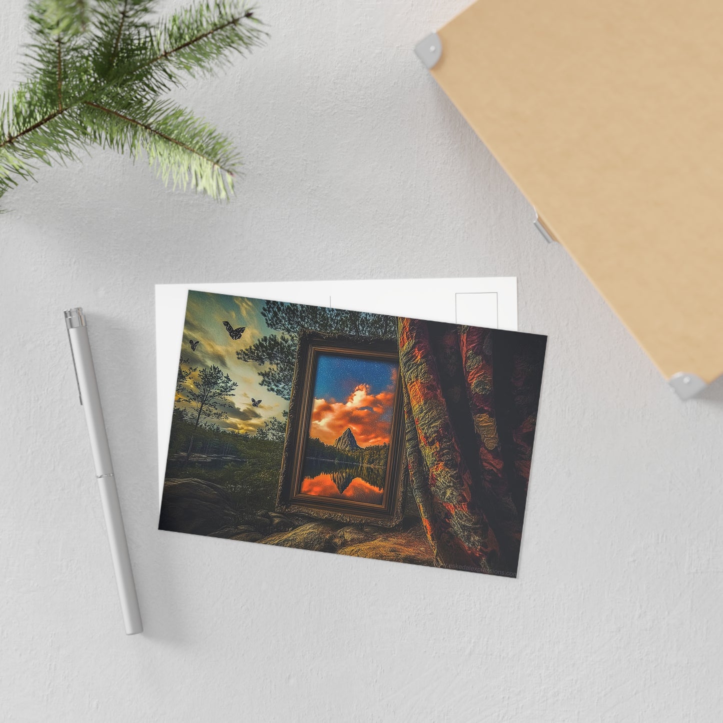 Fine Art Postcard | North Country Nature Surreal Art | Framed Nature II
