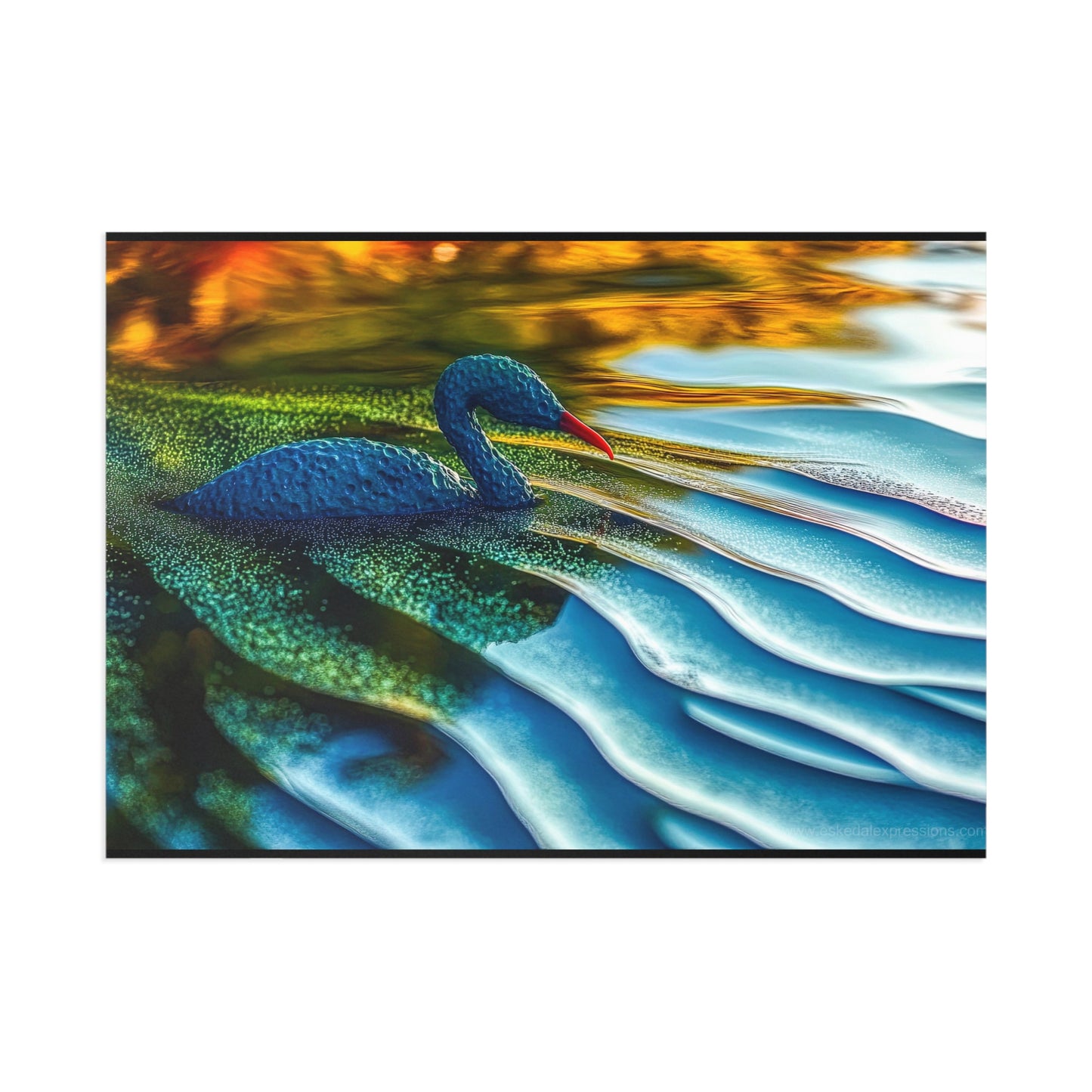 Fine Art Postcard | North Country Nature Surreal Art | Waterbird