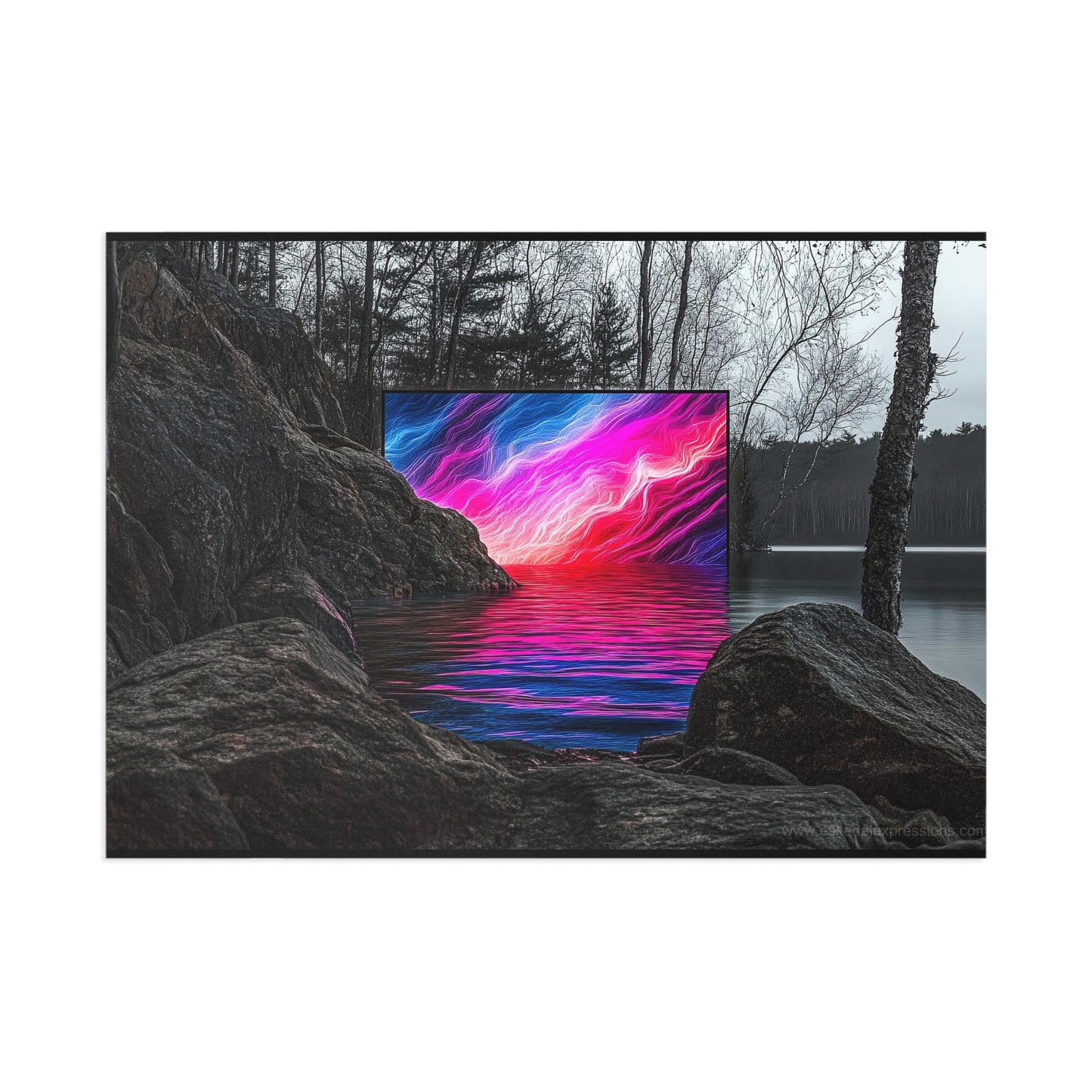 Fine Art Postcard | North Country Nature Surreal Art | Wild Side