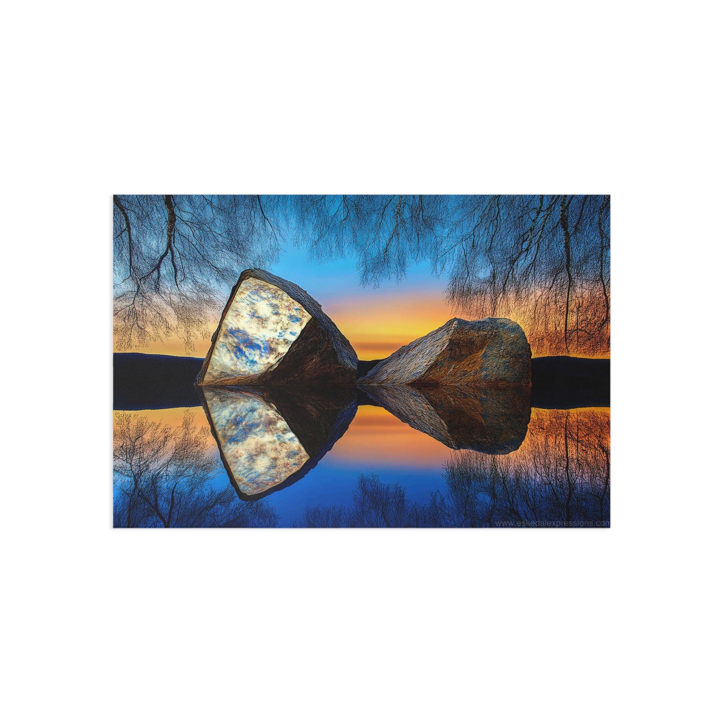 Fine Art Postcard | North Country Nature Surreal Art | The Still of November