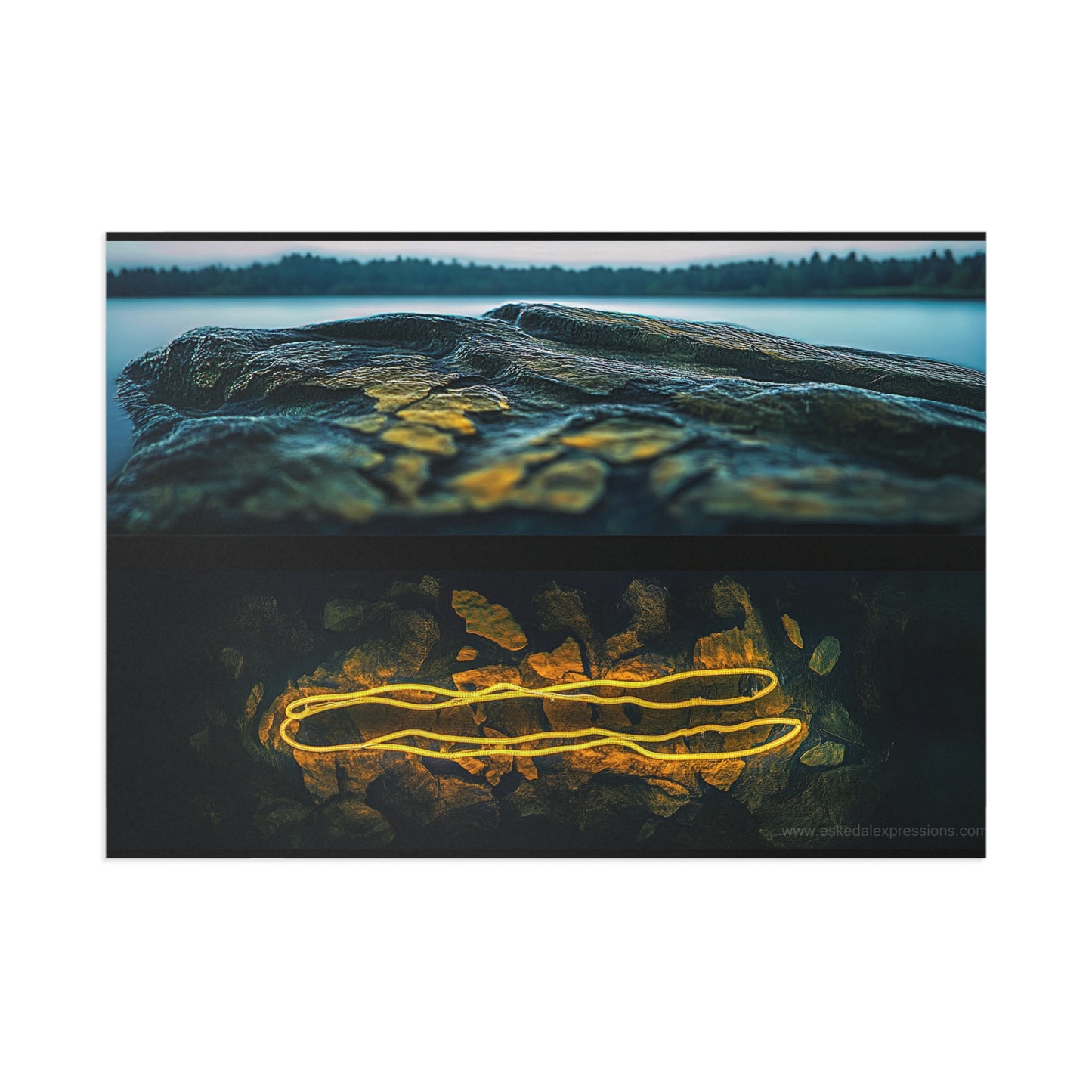 Fine Art Postcard | North Country Nature Surreal Art | Mineral Springs