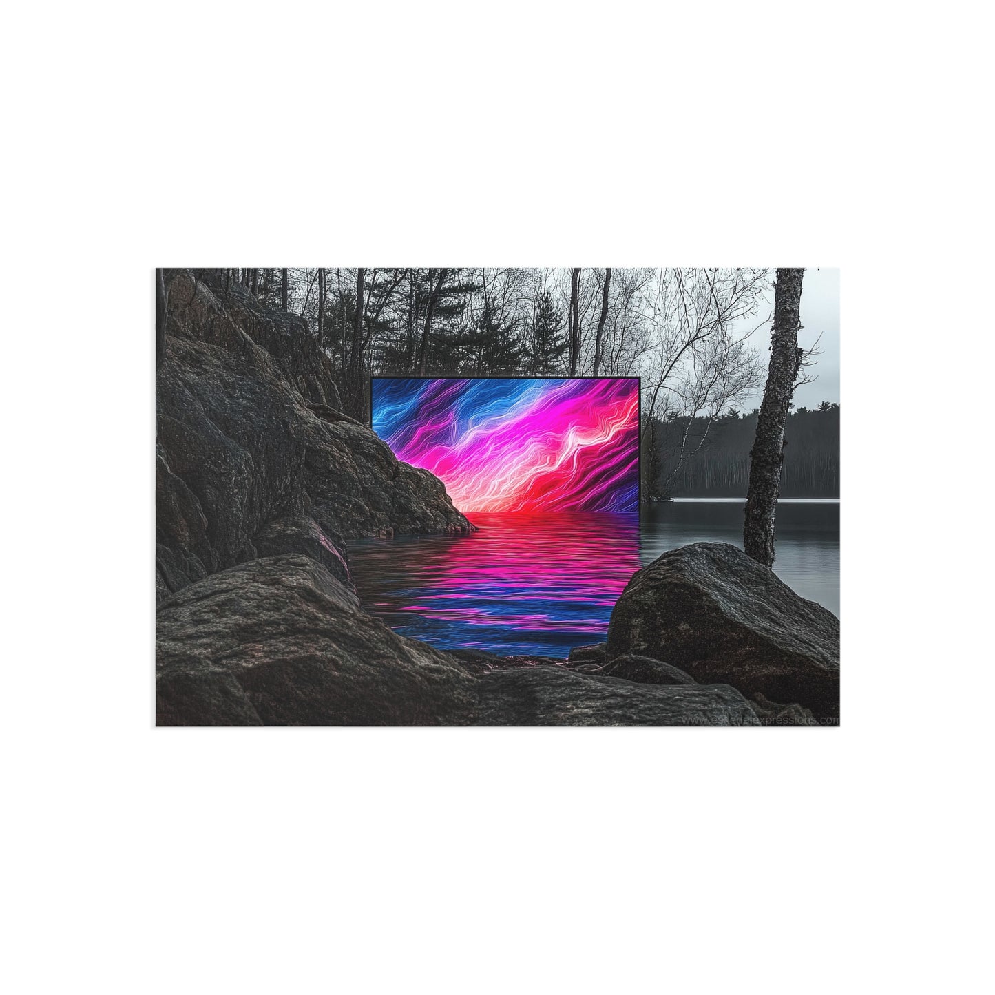Fine Art Postcard | North Country Nature Surreal Art | Wild Side