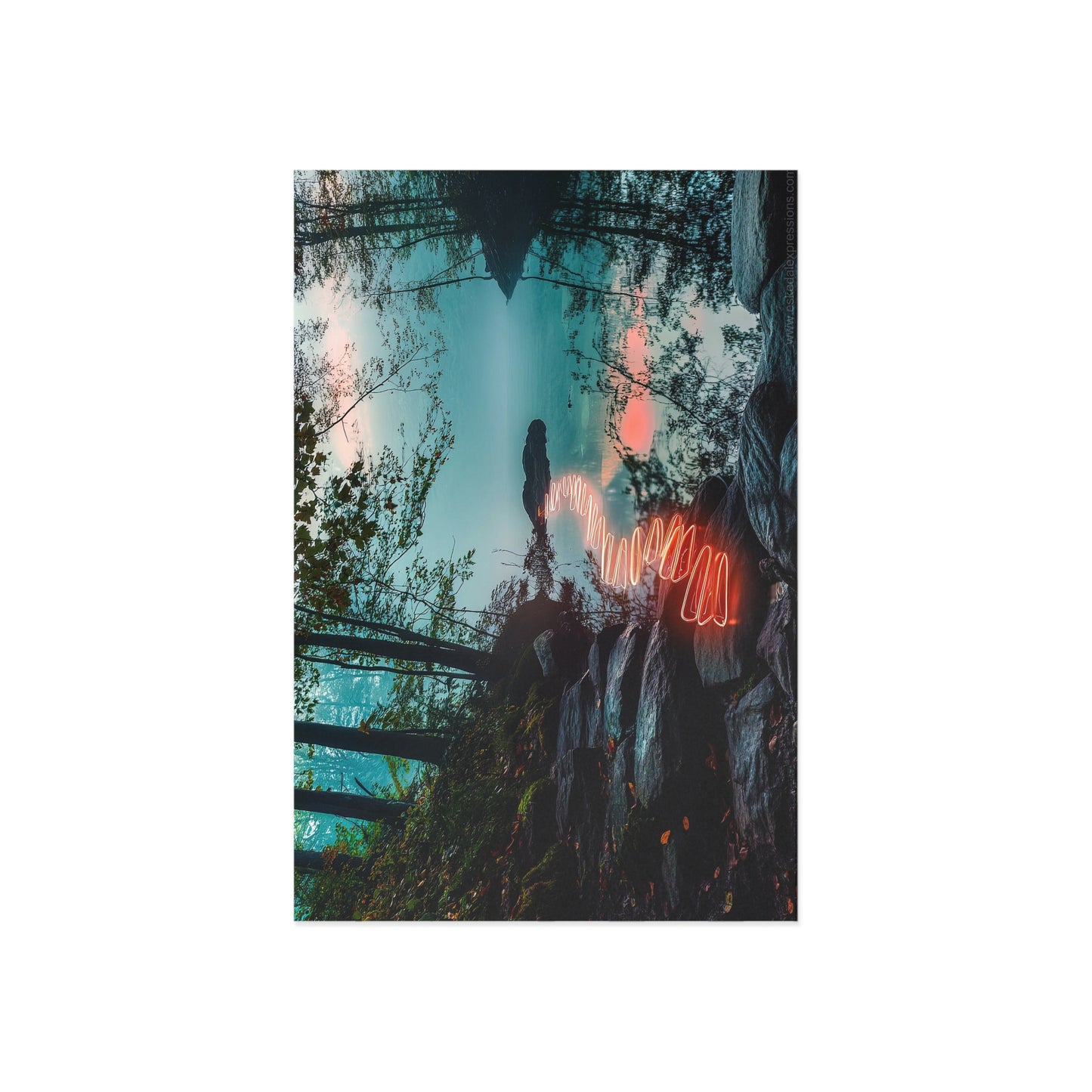 Fine Art Postcard | North Country Nature Surreal Art | Alltrails Path