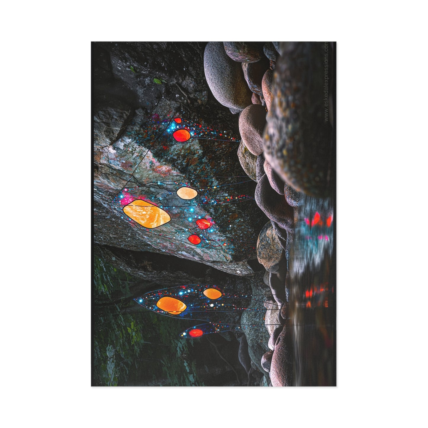 Fine Art Postcard | North Country Nature Surreal Art | Star Burst Coast