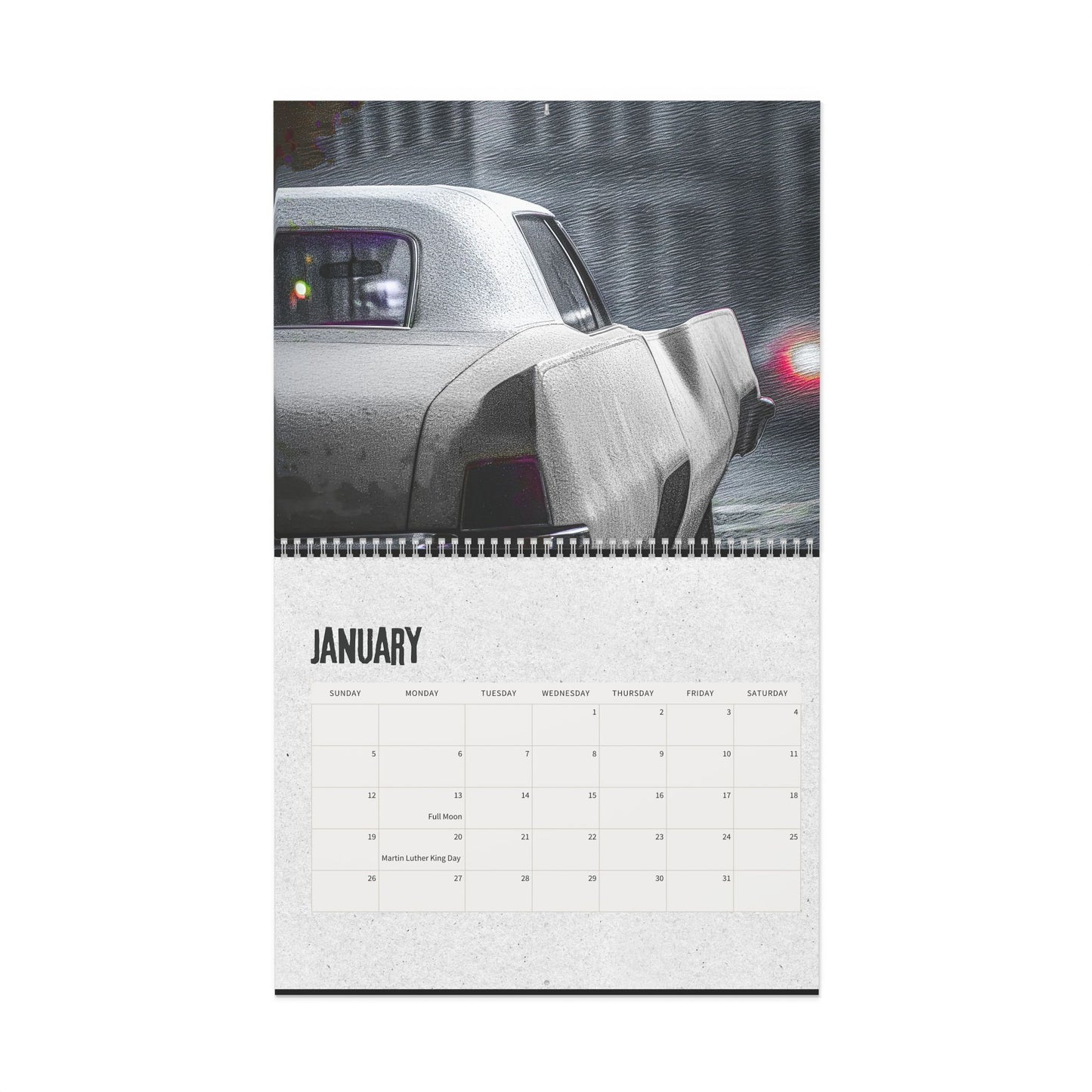 2025 Wall Calendar: Car Art
