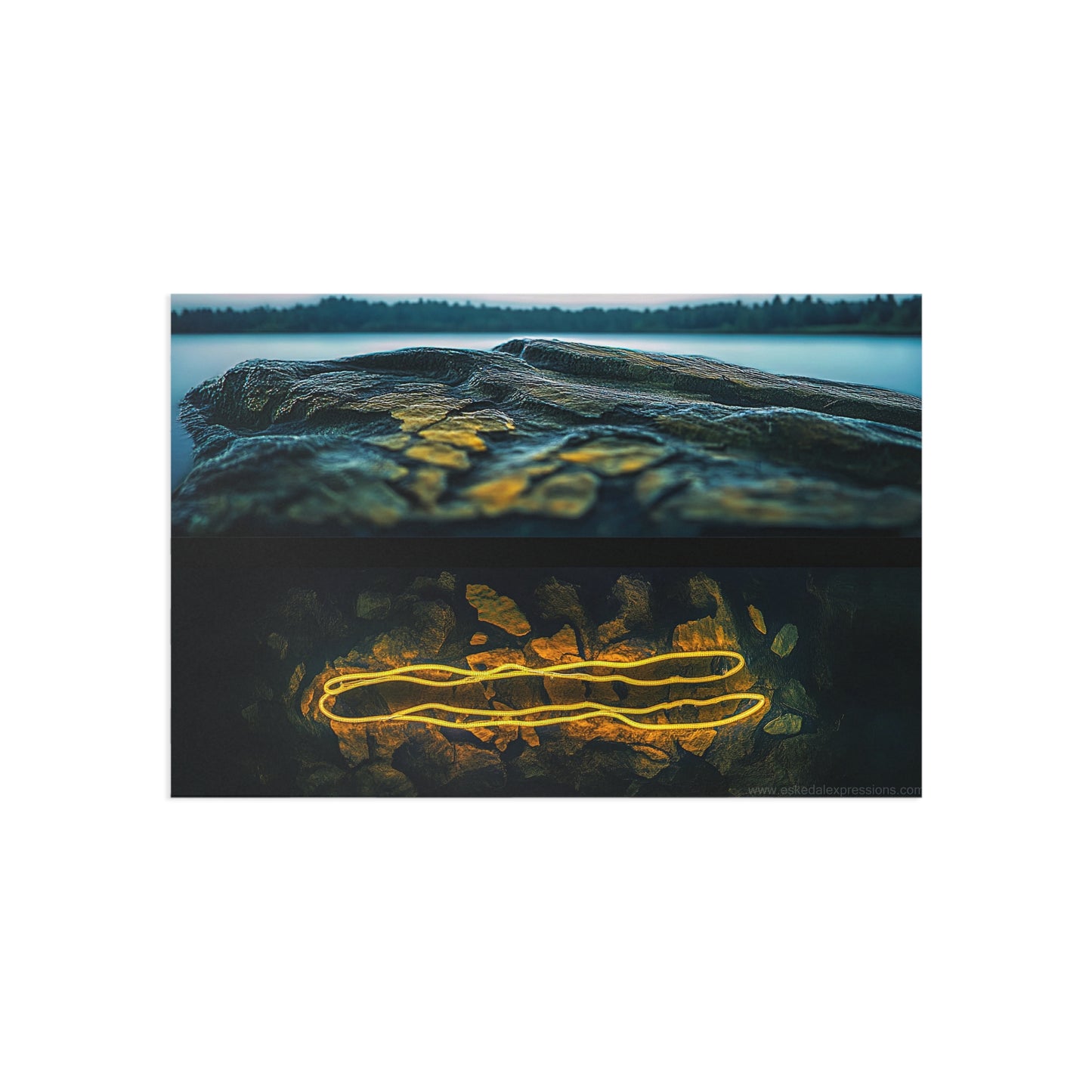 Fine Art Postcard | North Country Nature Surreal Art | Mineral Springs