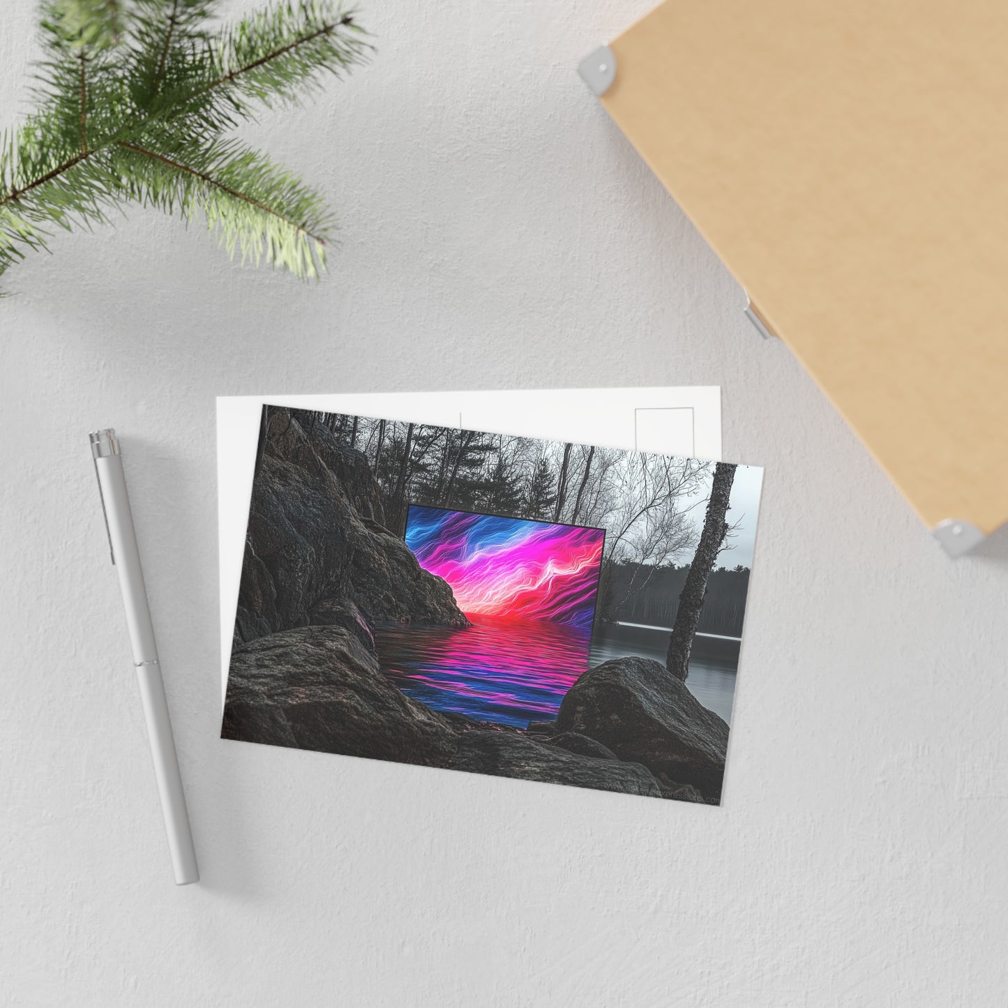 Fine Art Postcard | North Country Nature Surreal Art | Wild Side