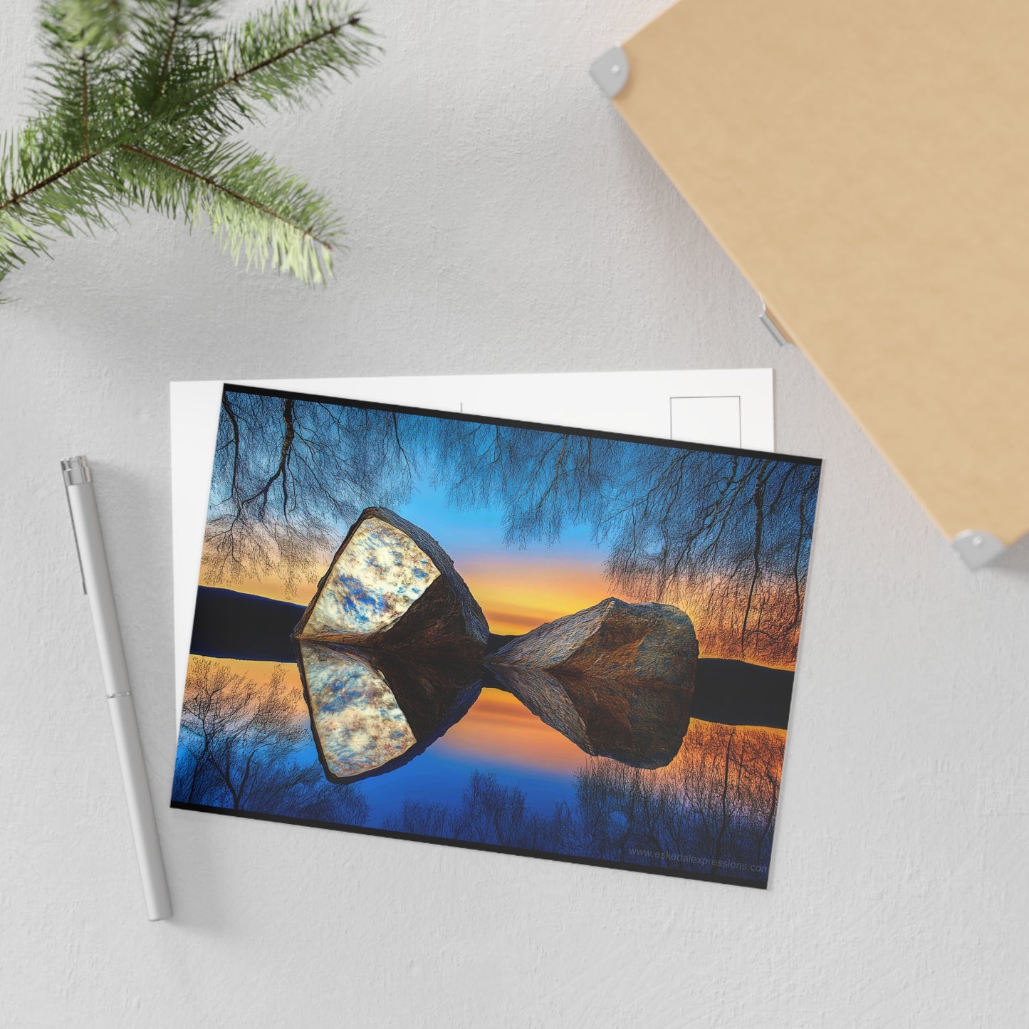 Fine Art Postcard | North Country Nature Surreal Art | The Still of November