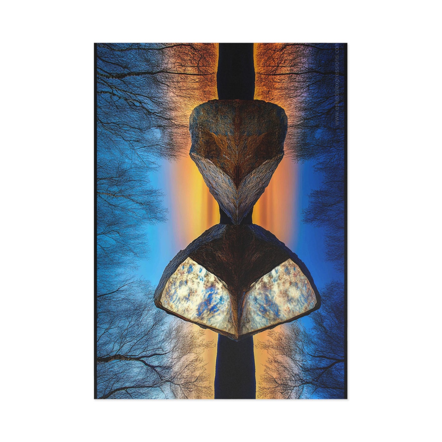 Fine Art Postcard | North Country Nature Surreal Art | The Still of November