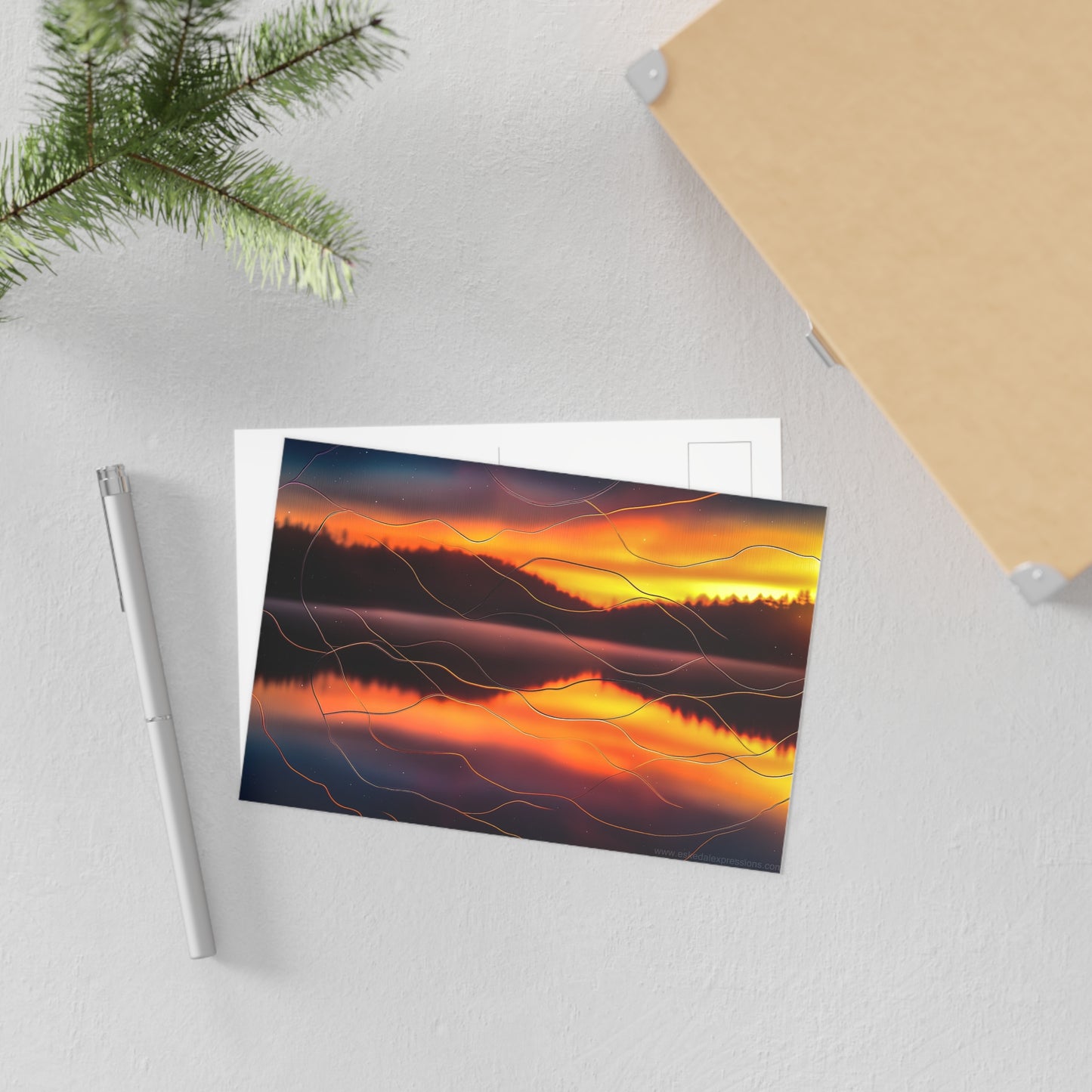 Fine Art Postcard | North Country Nature Surreal Art | Sunrise Frost