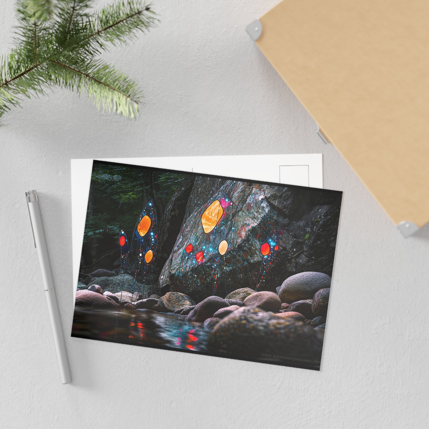 Fine Art Postcard | North Country Nature Surreal Art | Star Burst Coast