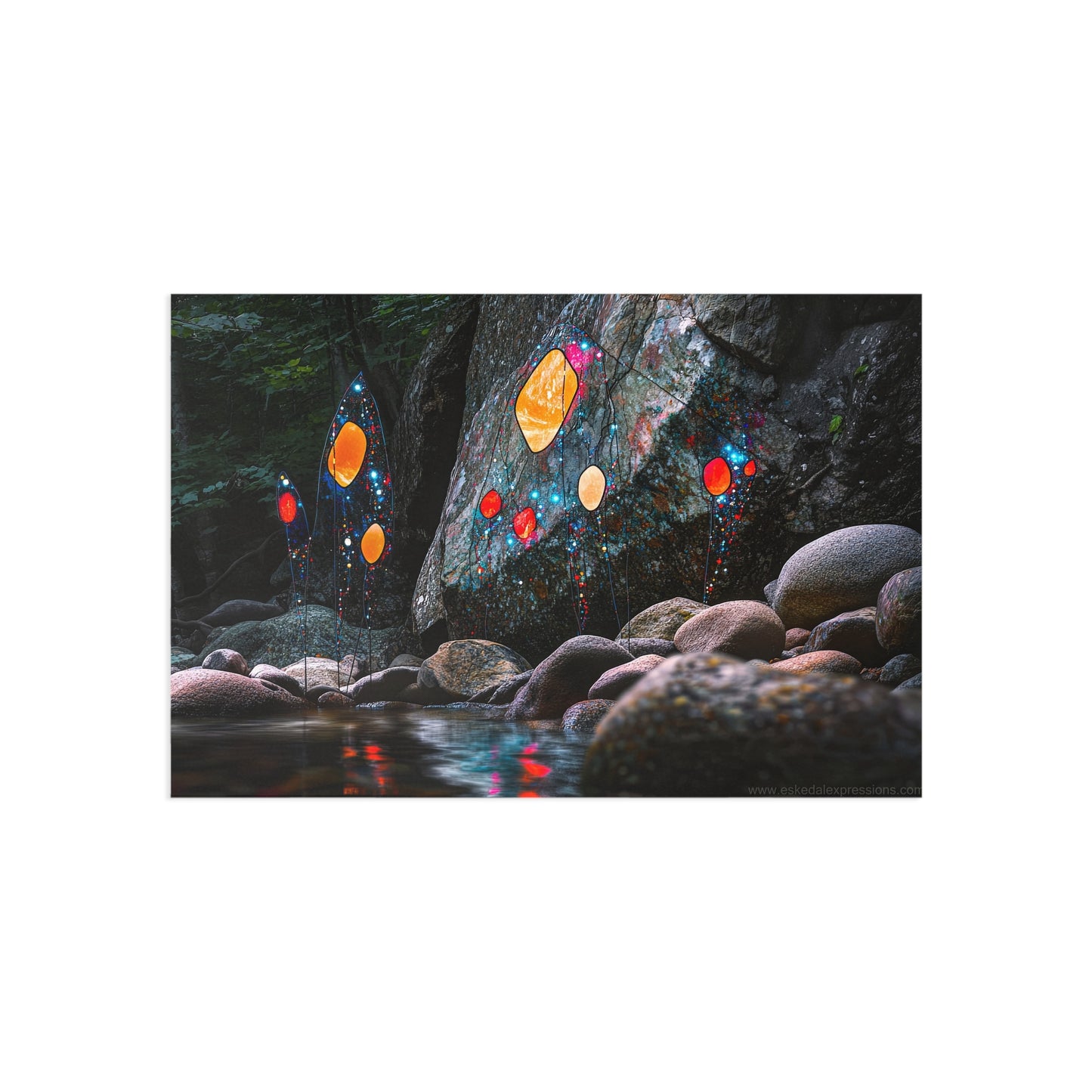 Fine Art Postcard | North Country Nature Surreal Art | Star Burst Coast