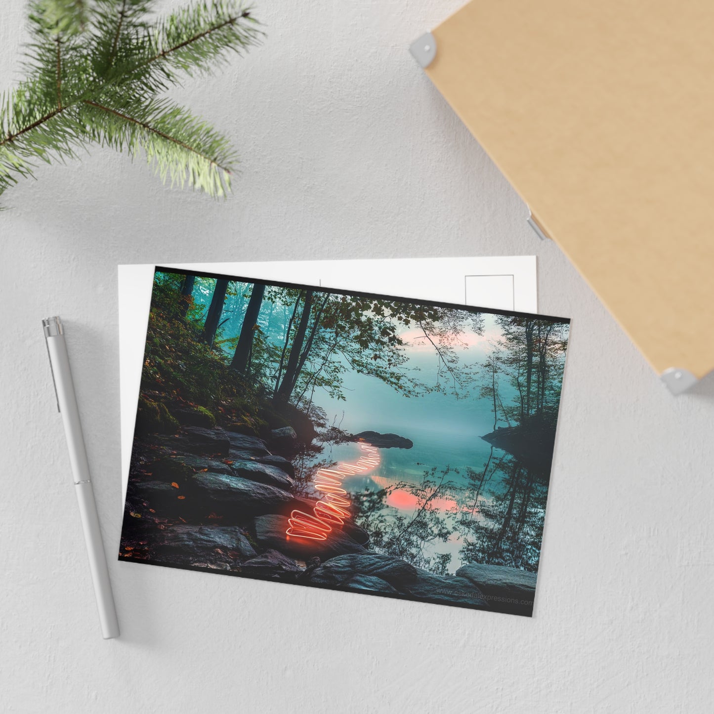 Fine Art Postcard | North Country Nature Surreal Art | Alltrails Path
