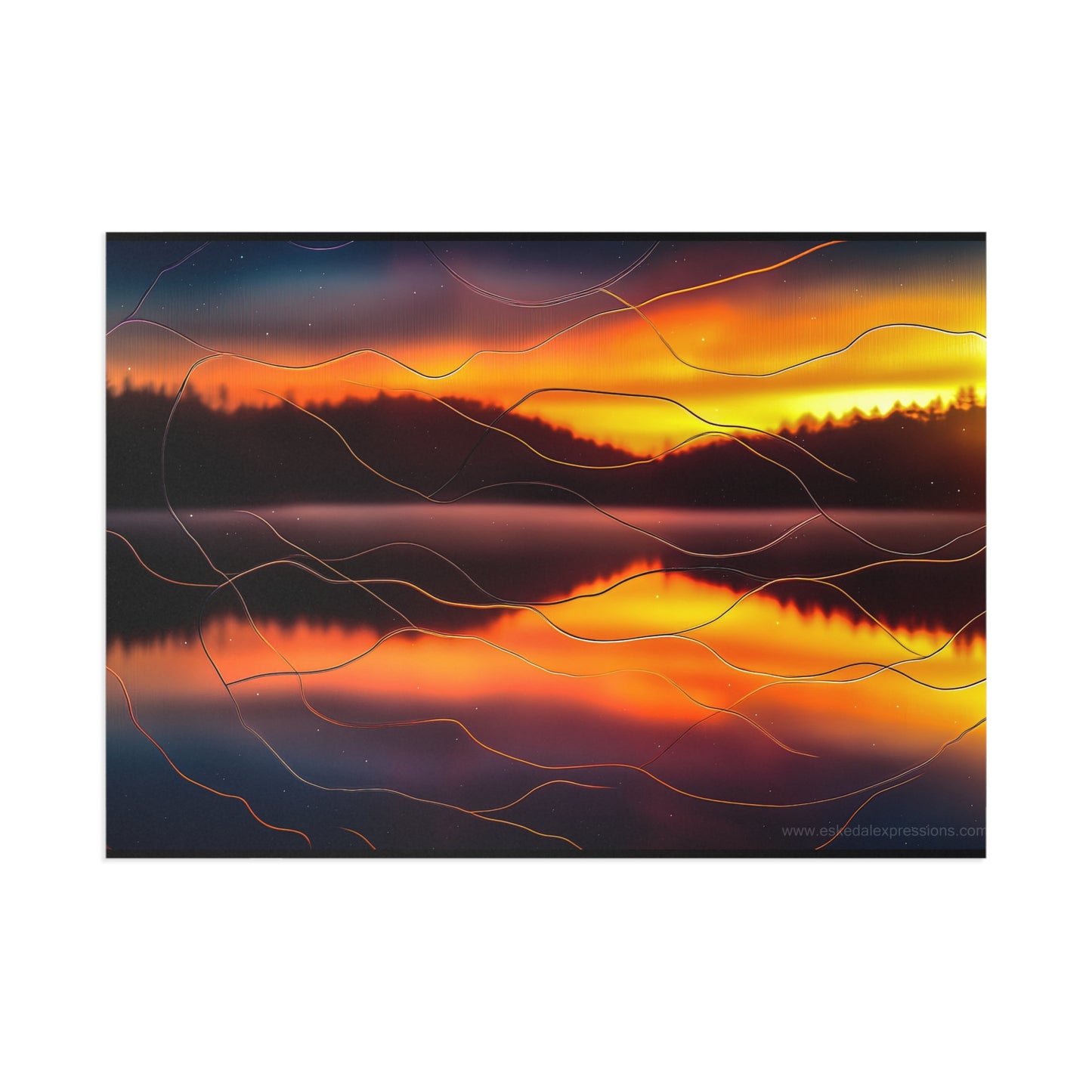 Fine Art Postcard | North Country Nature Surreal Art | Sunrise Frost