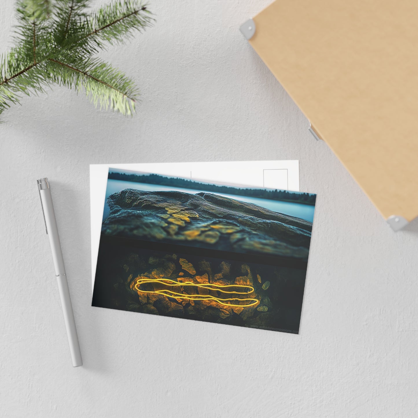 Fine Art Postcard | North Country Nature Surreal Art | Mineral Springs