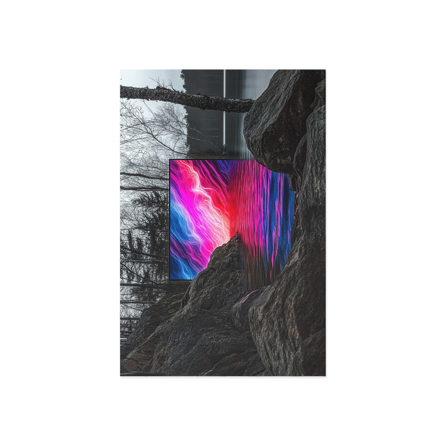 Fine Art Postcard | North Country Nature Surreal Art | Wild Side