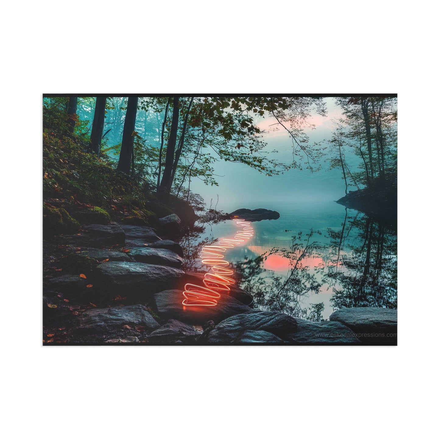 Fine Art Postcard | North Country Nature Surreal Art | Alltrails Path
