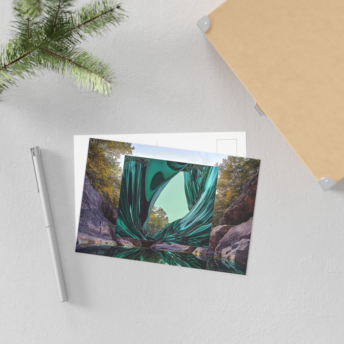 Copy of Fine Art Postcard | North Country Nature Surreal Art | Window Rockfall