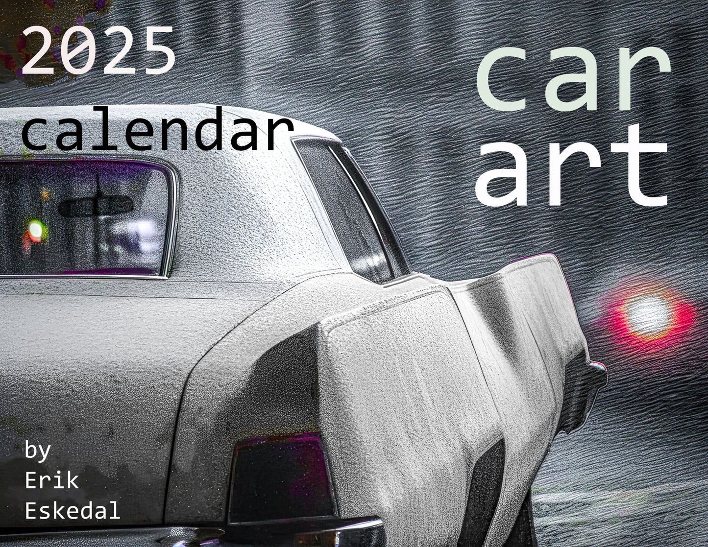 2025 Wall Calendar: Car Art