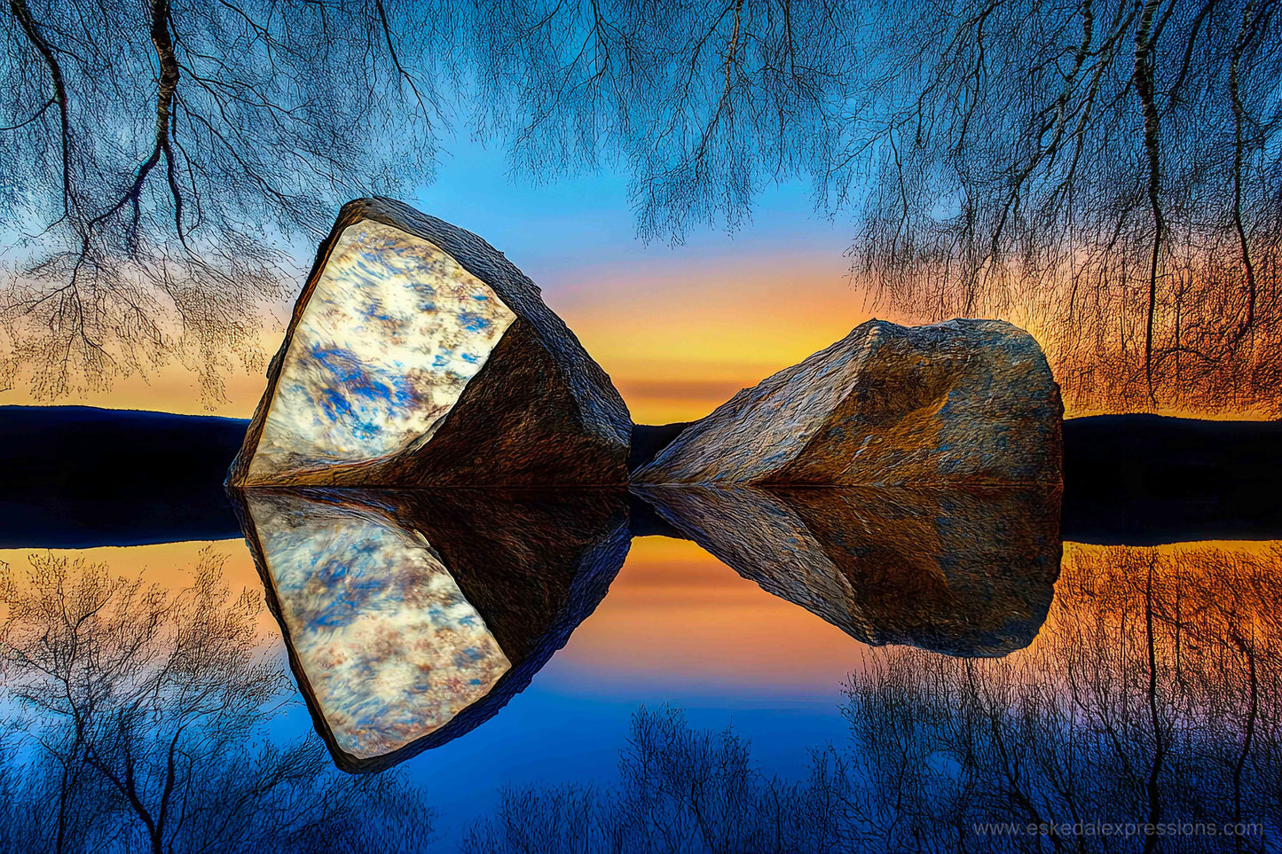 Fine Art Postcard | North Country Nature Surreal Art | The Still of November