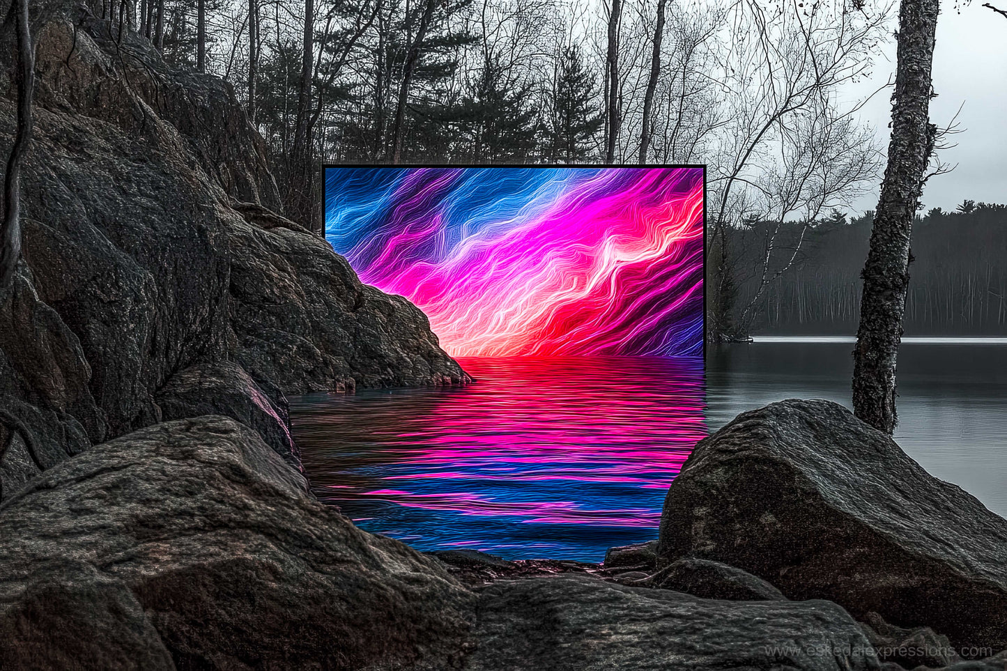 Fine Art Postcard | North Country Nature Surreal Art | Wild Side