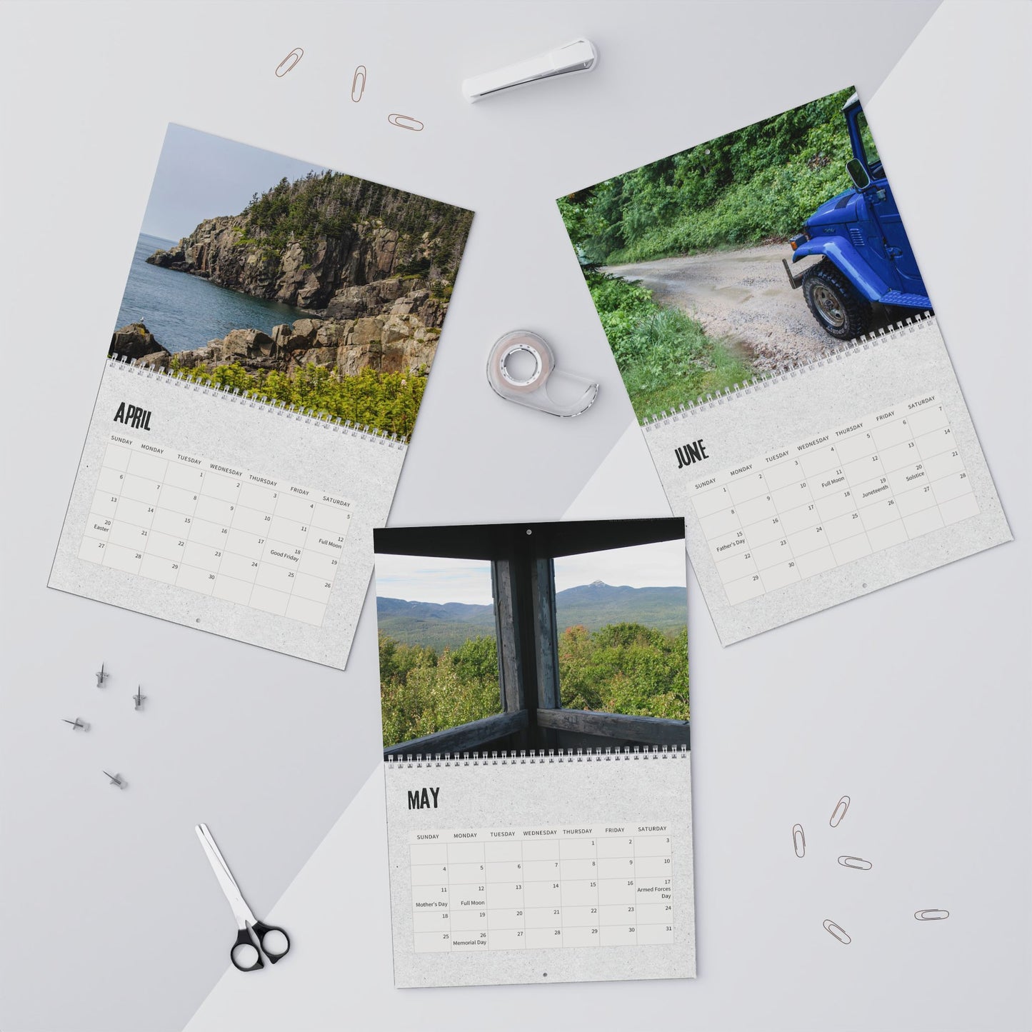 2025 Wall Calendar:  Photography - Sky, Water, Trees