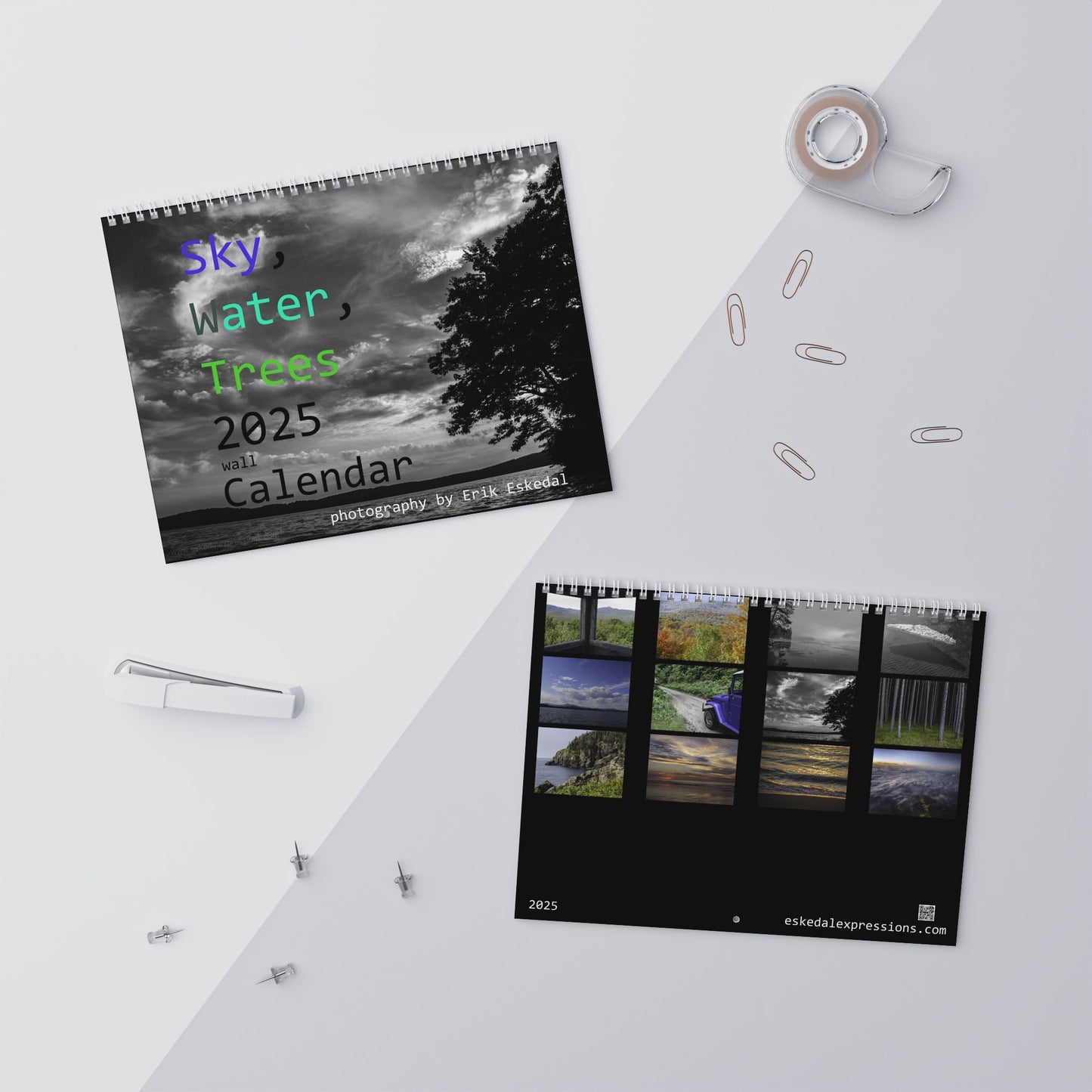 2025 Wall Calendar:  Photography - Sky, Water, Trees