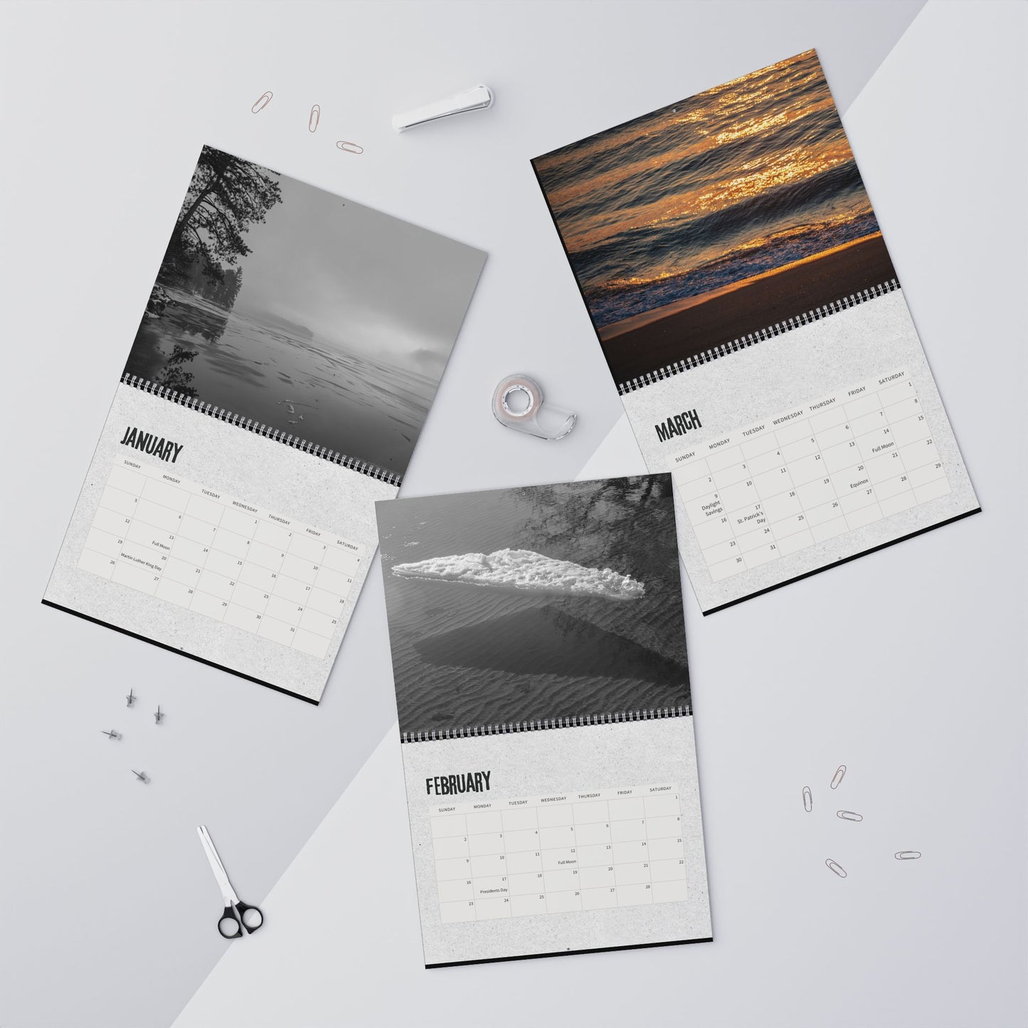 2025 Wall Calendar:  Photography - Sky, Water, Trees