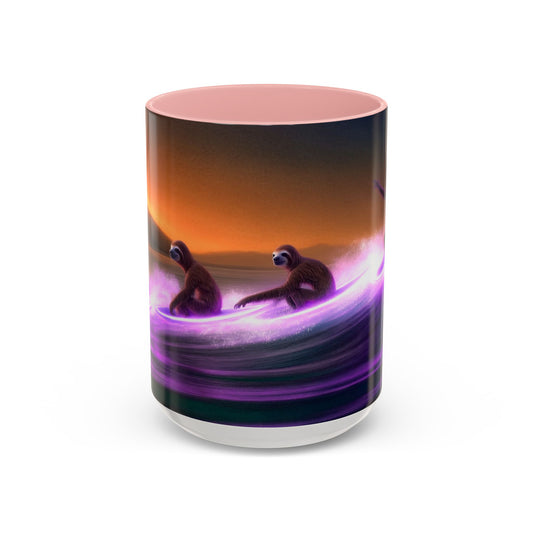 Surfing Sloths - Coffee Mug