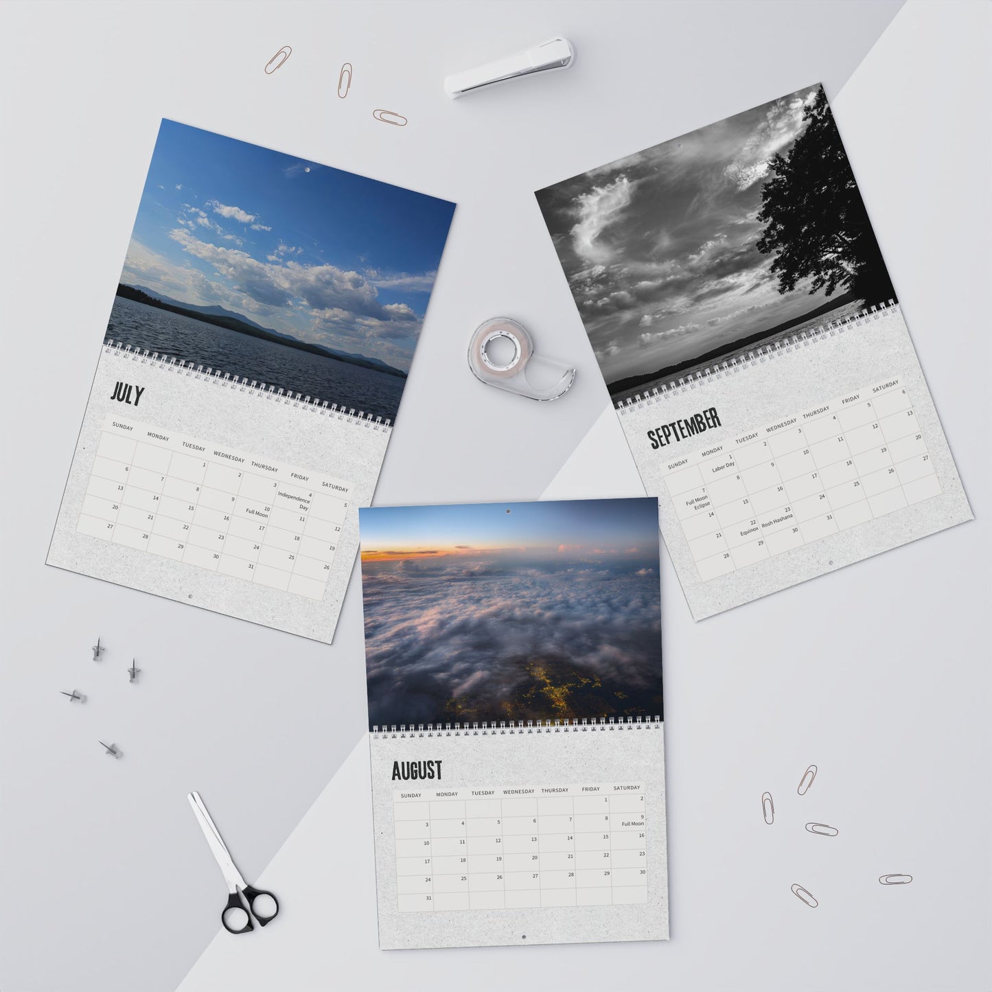 2025 Wall Calendar:  Photography - Sky, Water, Trees