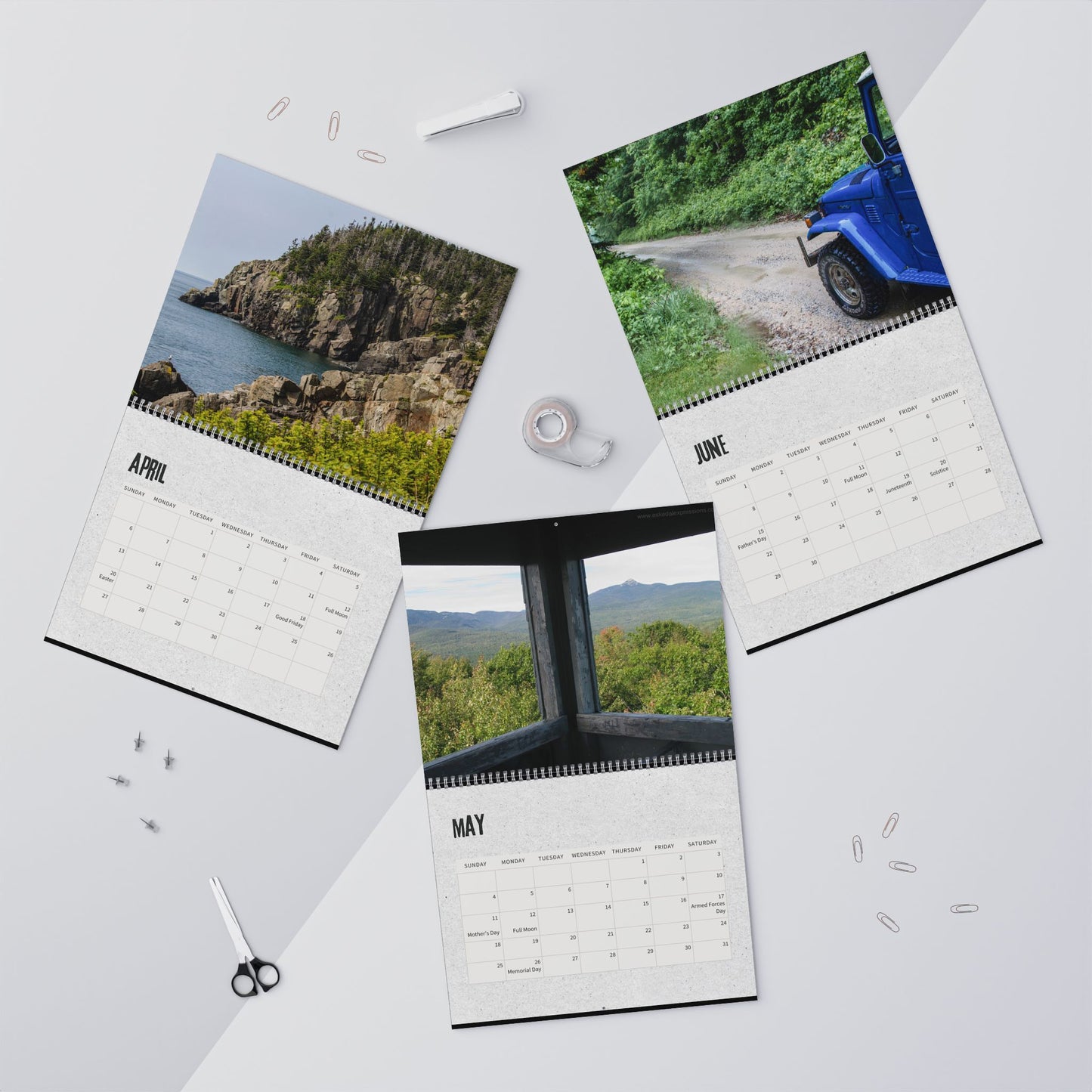 2025 Wall Calendar:  Photography - Sky, Water, Trees