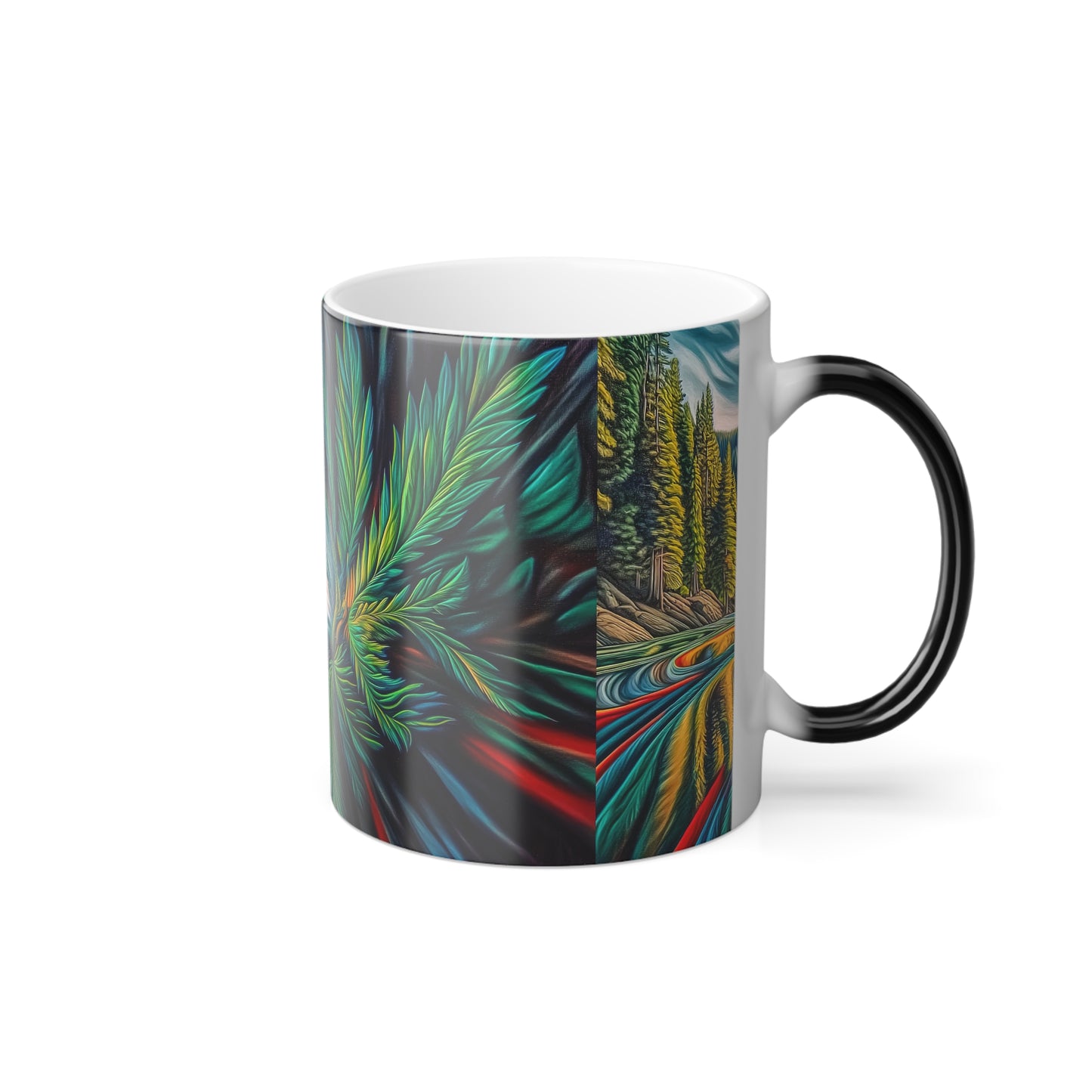 Trippy Color changing mug - reveals design when warm